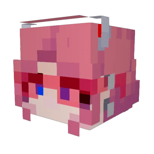 paf5 Minecraft avatar head, 3D render