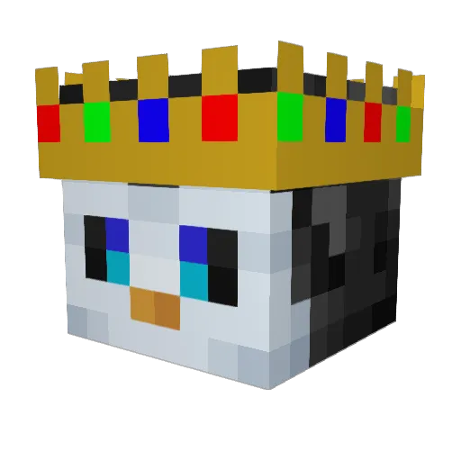 pafetskuliini Minecraft avatar head, 3D render