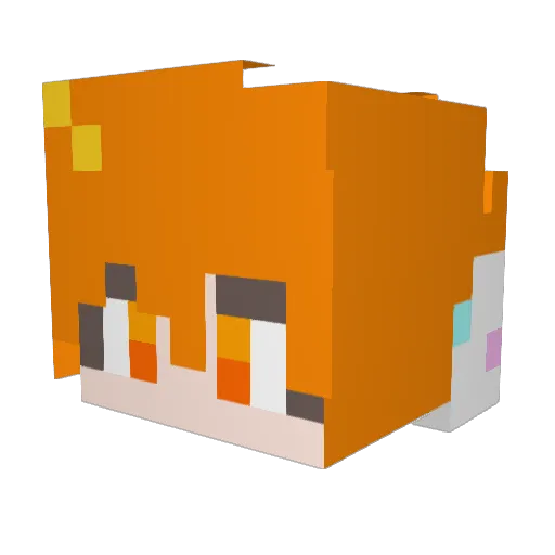 pafwe_kan Minecraft avatar head, 3D render