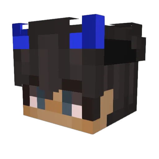 pafylafy Minecraft avatar head, 3D render