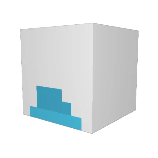 pagalorenzo Minecraft avatar head, 3D render