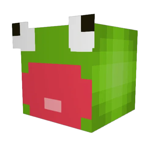 pageypage Minecraft avatar head, 3D render
