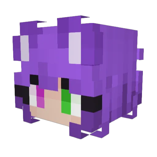 pagliuzz_ Minecraft avatar head, 3D render
