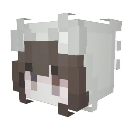 pahws Minecraft avatar head, 3D render