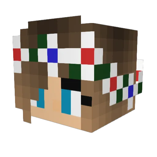 paige0713 Minecraft avatar head, 3D render