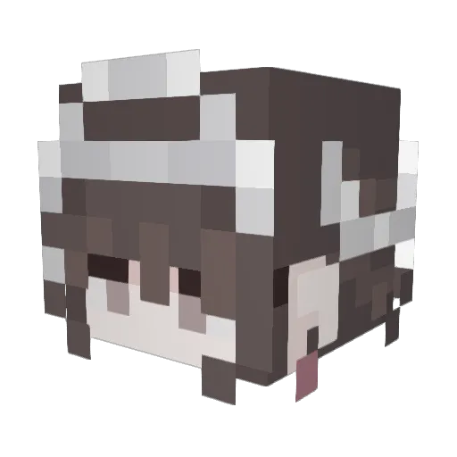 paige_is_lost Minecraft avatar head, 3D render