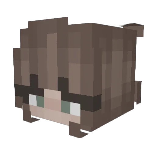 paigeeee__ Minecraft avatar head, 3D render