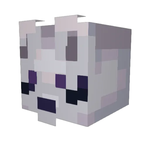 paigekie Minecraft avatar head, 3D render