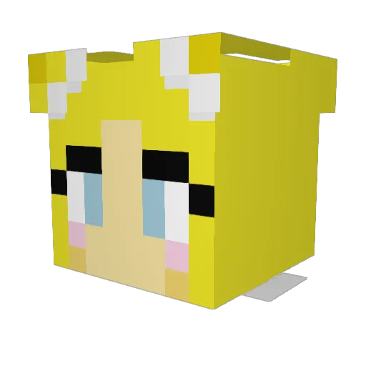 paigepalmieri Minecraft avatar head, 3D render