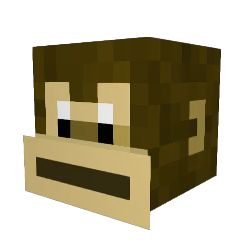 paikdo Minecraft avatar head, 3D render