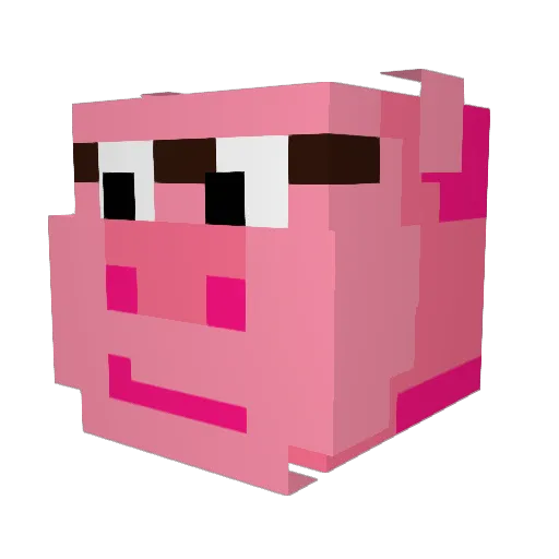 pailitaaa Minecraft avatar head, 3D render
