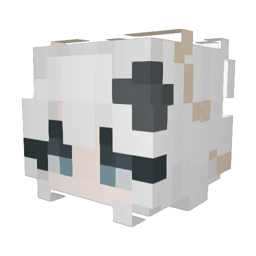 paimon69420 Minecraft avatar head, 3D render