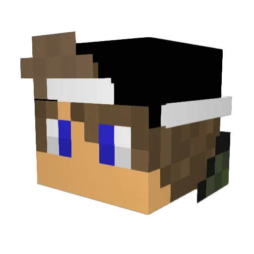 painarex Minecraft avatar head, 3D render