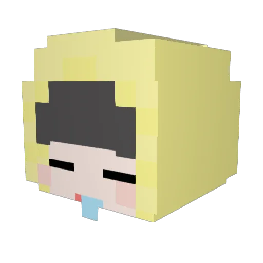 painkiller_0121 Minecraft avatar head, 3D render