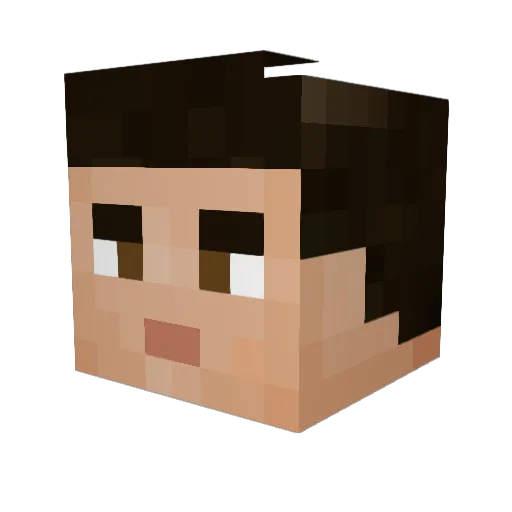 paint_tm Minecraft avatar head, 3D render