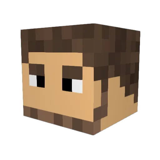 paintball450 Minecraft avatar head, 3D render