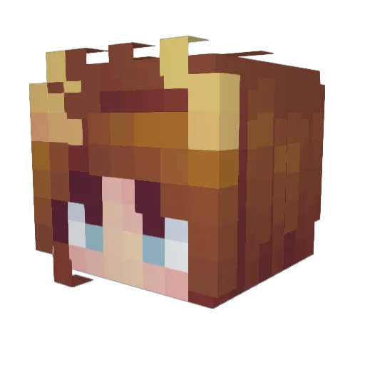 painterx13x Minecraft avatar head, 3D render