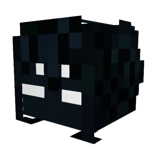 paintyduo Minecraft avatar head, 3D render