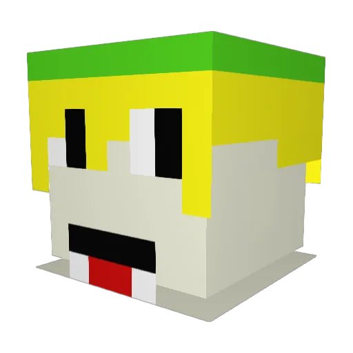 pairadox1 Minecraft avatar head, 3D render