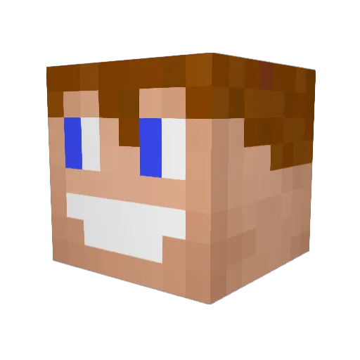 paj_da Minecraft avatar head, 3D render
