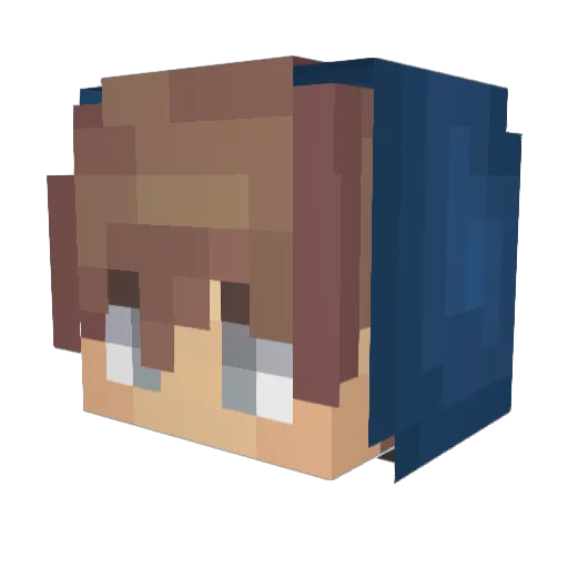 pajannn Minecraft avatar head, 3D render