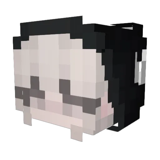 paje4yna Minecraft avatar head, 3D render