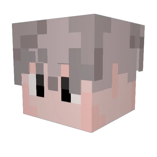 pakclia Minecraft avatar head, 3D render