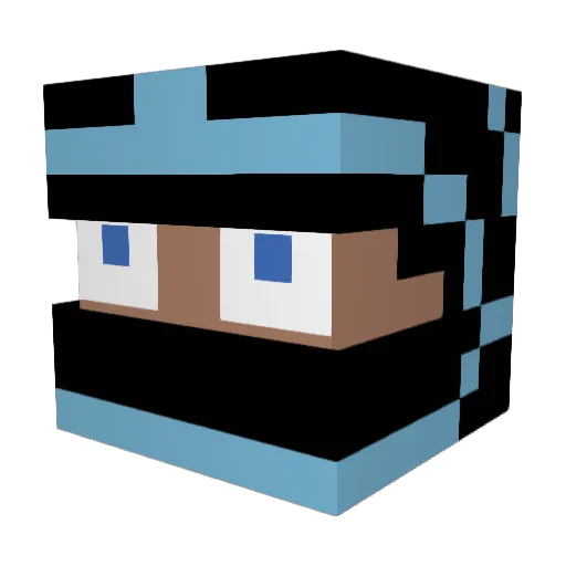 paket2209 Minecraft avatar head, 3D render