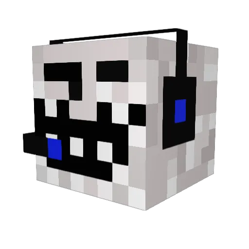paketion Minecraft avatar head, 3D render