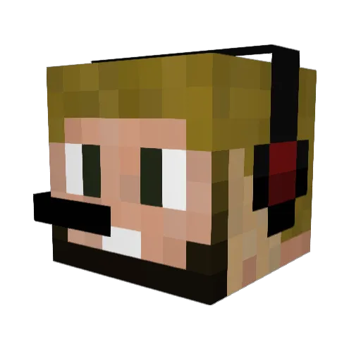 pakier1 Minecraft avatar head, 3D render