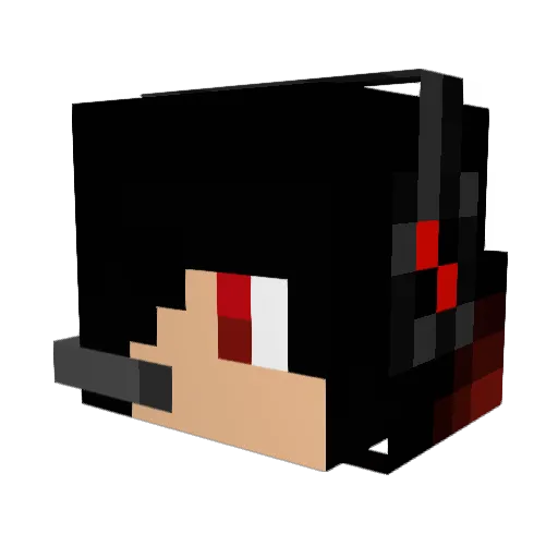 pakman225 Minecraft avatar head, 3D render