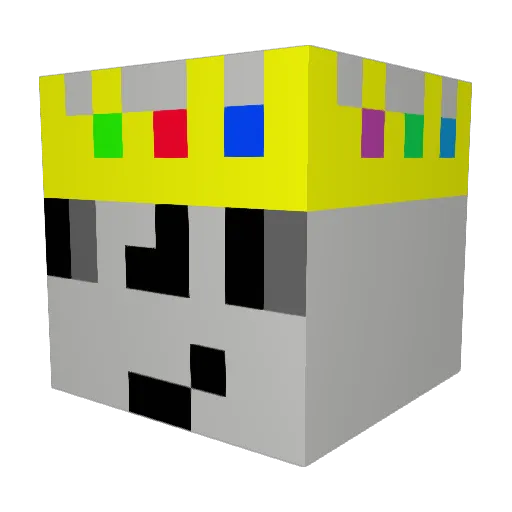 paksi17_ Minecraft avatar head, 3D render