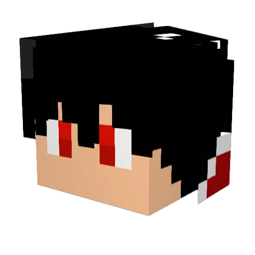 paktwo Minecraft avatar head, 3D render