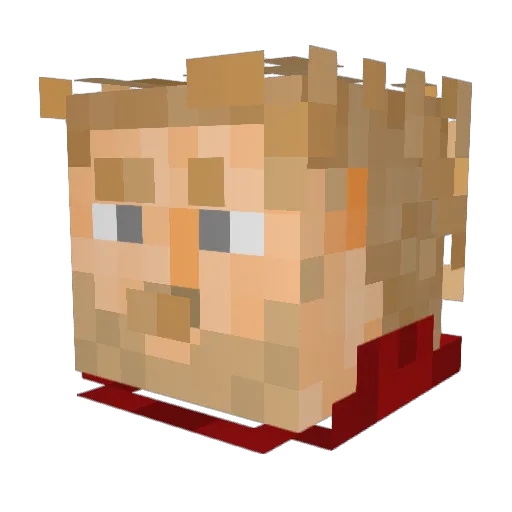 pal0ntras Minecraft avatar head, 3D render