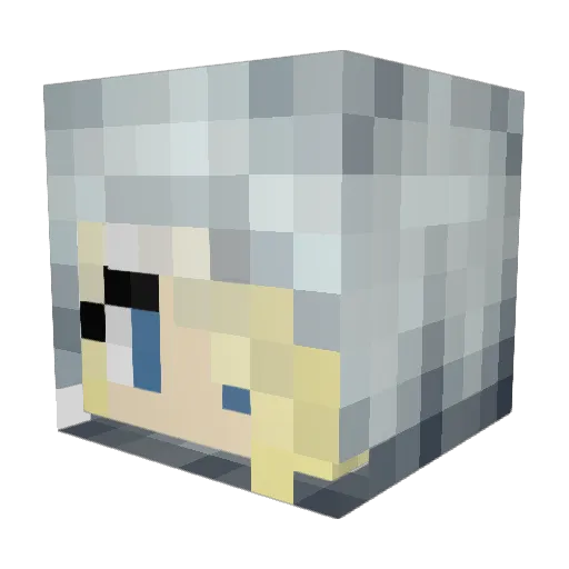 pal1ndrom3 Minecraft avatar head, 3D render