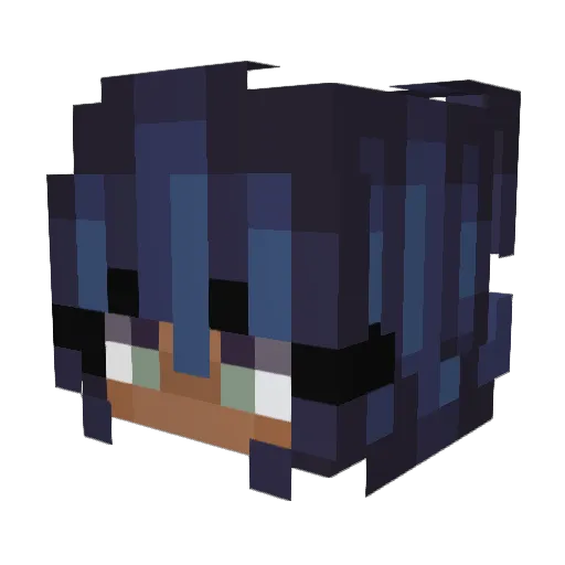 pal3teethx Minecraft avatar head, 3D render