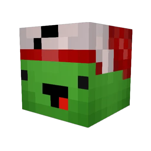 paladinTD Minecraft avatar head, 3D render