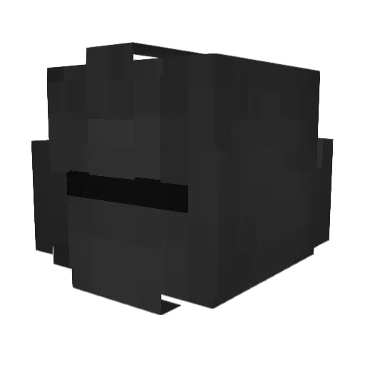 paladio Minecraft avatar head, 3D render