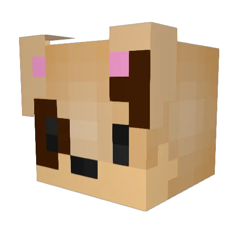 palchip Minecraft avatar head, 3D render