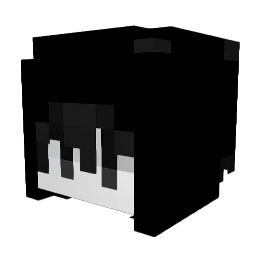 palepalepalepale Minecraft avatar head, 3D render