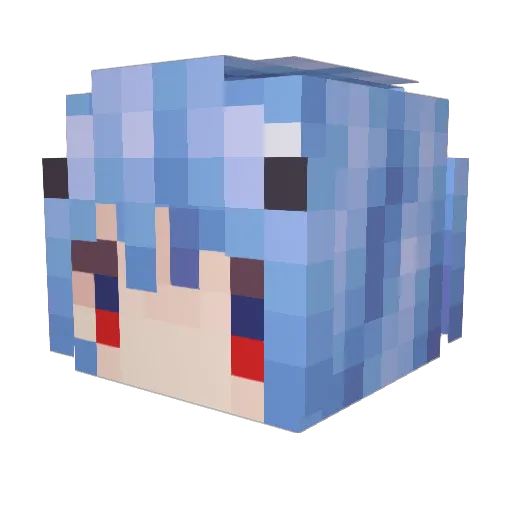 palerogge Minecraft avatar head, 3D render