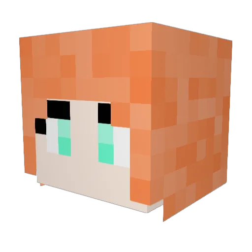 palesheep Minecraft avatar head, 3D render