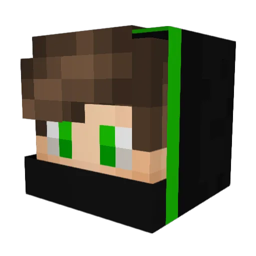 palettencrafter6 Minecraft avatar head, 3D render
