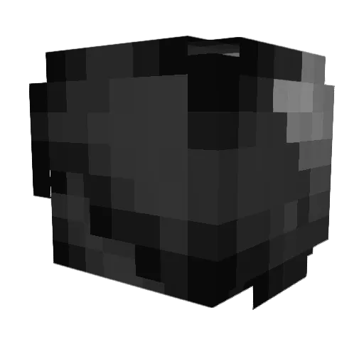 palevoid Minecraft avatar head, 3D render