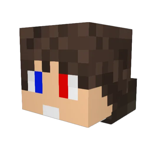 palhom Minecraft avatar head, 3D render