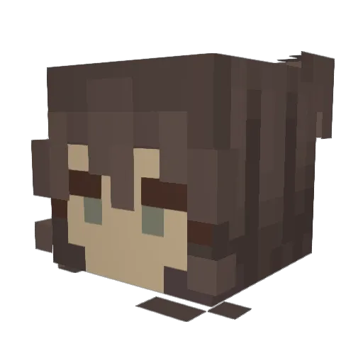 palinchi Minecraft avatar head, 3D render