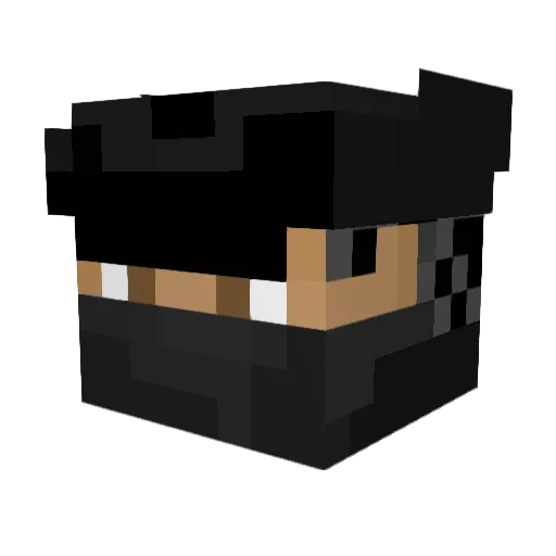 palio02 Minecraft avatar head, 3D render