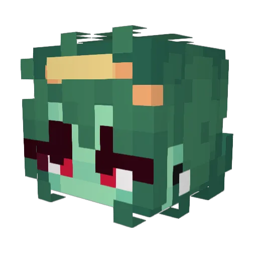 pallihiki45 Minecraft avatar head, 3D render