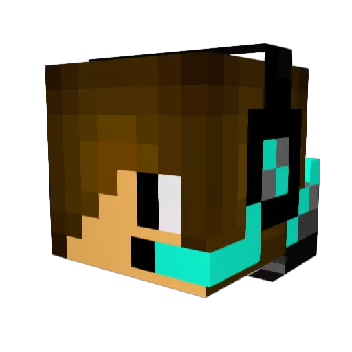 palliser Minecraft avatar head, 3D render
