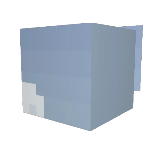 palm_three Minecraft avatar head, 3D render